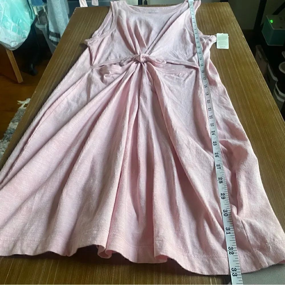 American Eagle Aerie Cut Out Knot Jersey Sleeveless Tank Mini Dress pink NWT - Picture 11 of 14